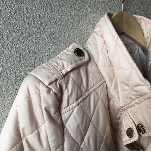 London Fog Cream Quilted Puffer Jacket Size Small - Picture 8 of 10